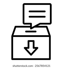 Archive Chat Icon Element For Design