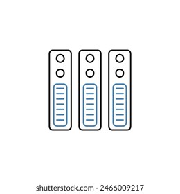Icono de línea de concepto Archivar. Ilustración simple del elemento. Diseño Archivar del esquema del concepto.
