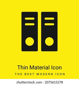 Archive Documents minimal bright yellow material icon