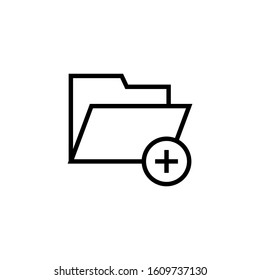 Archive, File, directory, document, folder, storage icon in outline style on white background
