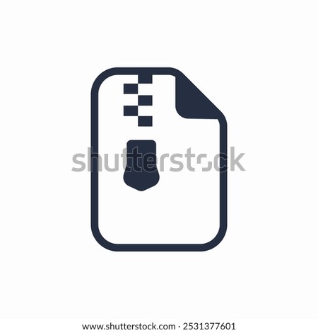 archive file stroke icon sign vector