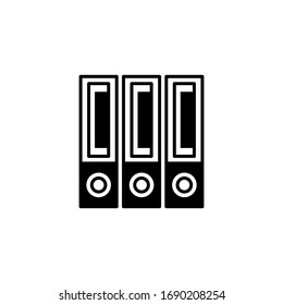 Icono de ilustración vectorial del concepto de archivos de archivo