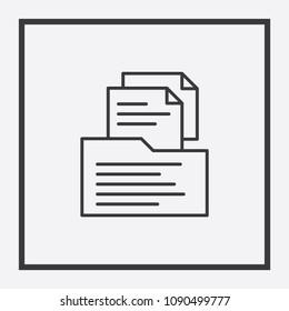 Archive files icon vector