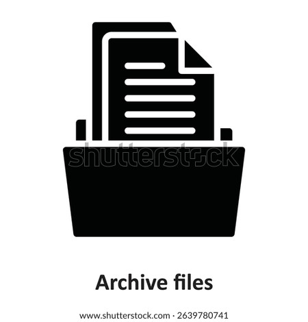 Archive files Vector Icon which can easily modify or edit

