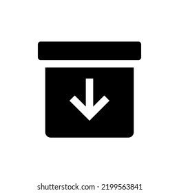 Archive filled vector isolated on white background