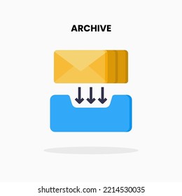 Archivo de icono plano. Ilustración vectorial sobre fondo blanco.