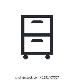 archive flat vector icon