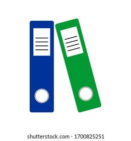 Archive folder color icon. document colorful sign design