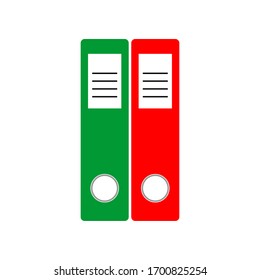 Archive folder color icon. document colorful sign design