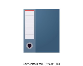 Archive and folder flat vector illustration.
