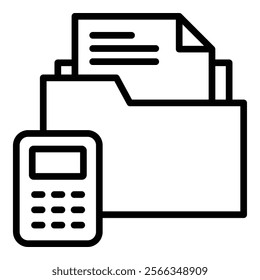 Archive Folder Icon Element For Design