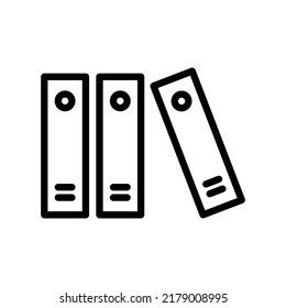 Archivordnersymbol im Rahmenstil