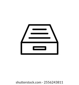 Archive folders icon logo design. Document vector icon. Archive storage icon.