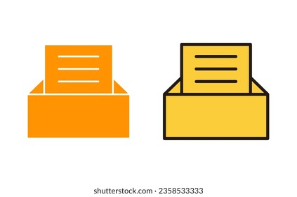 Archive folders icon set for web and mobile app. Document vector icon. Archive storage icon.