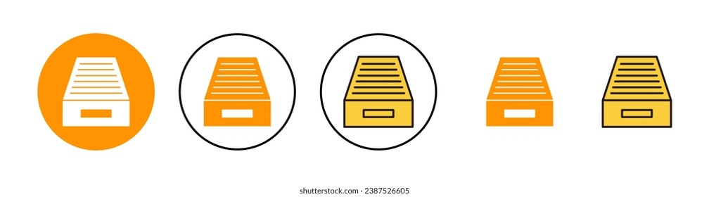 Archive folders icon set for web and mobile app. Document vector icon. Archive storage icon.