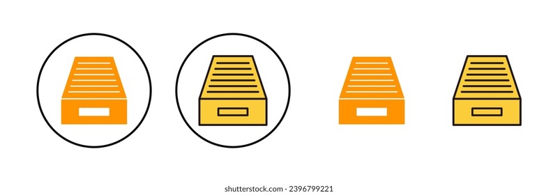 Archive folders icon set for web and mobile app. Document vector icon. Archive storage icon.