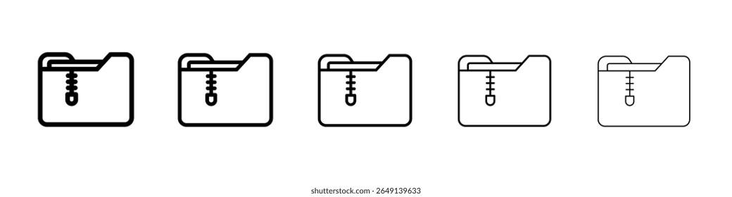 Ícone de pastas de arquivo morto ilustração simples logotipo art