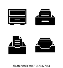 Archive folders icon vector. Document vector icon. Archive storage icon.