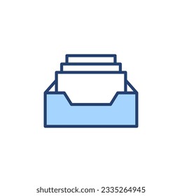 Archive folders icon vector. Document vector icon. Archive storage icon.