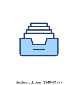 Archive folders icon vector. Document vector icon. Archive storage icon.