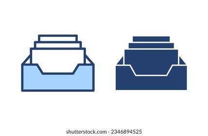 Archive folders icon vector. Document vector icon. Archive storage icon.
