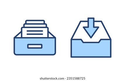 Archive folders icon vector. Document vector icon. Archive storage icon.