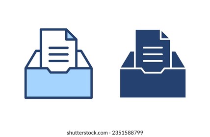 Archive folders icon vector. Document vector icon. Archive storage icon.