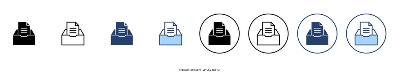 Archive folders icon vector. Document vector icon. Archive storage icon.