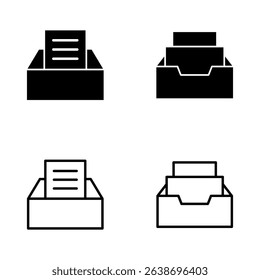 Archive folders icon vector. Document vector icon. Archive storage icon.