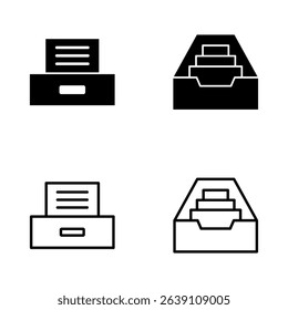 Archive folders icon vector. Document vector icon. Archive storage icon.