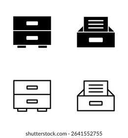 Archive folders icon vector. Document vector icon. Archive storage icon.