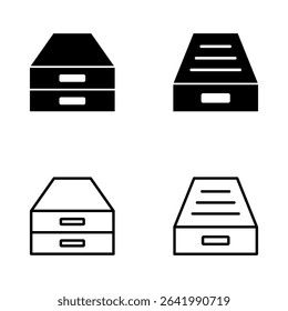 Archive folders icon vector. Document vector icon. Archive storage icon.