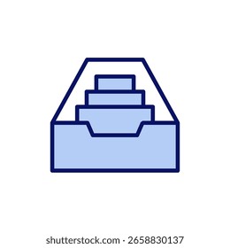 Archive folders icon vector. Document vector icon. Archive storage icon.