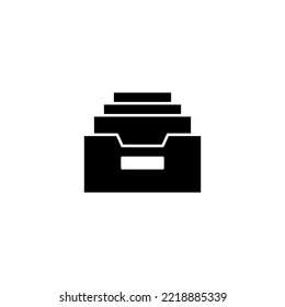 Archive folders icon vector illustration. Document vector icon. Archive storage icon.