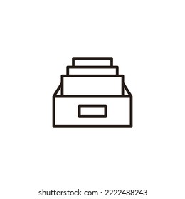 Archive folders icon vector illustration. Document vector icon. Archive storage icon.