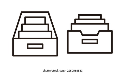 Archive folders icon vector illustration. Document vector icon. Archive storage icon.