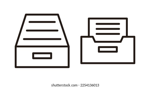 Archive folders icon vector illustration. Document vector icon. Archive storage icon.