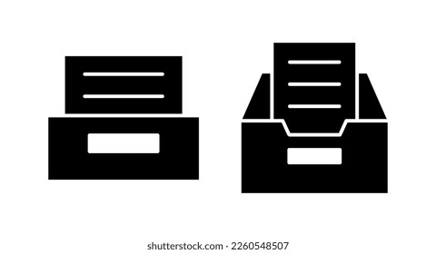 Archive folders icon vector illustration. Document vector icon. Archive storage icon.