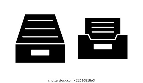 Archive folders icon vector illustration. Document vector icon. Archive storage icon.