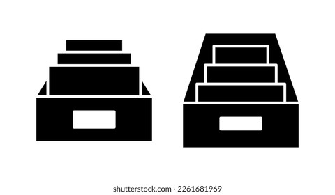 Archive folders icon vector illustration. Document vector icon. Archive storage icon.
