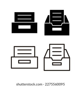 Archive folders icon vector illustration. Document vector icon. Archive storage icon.