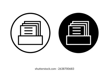 Archive folders icon vector illustration. Document vector icon. Archive storage icon.