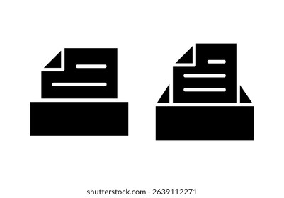 Archive folders icon vector illustration. Document vector icon. Archive storage icon.