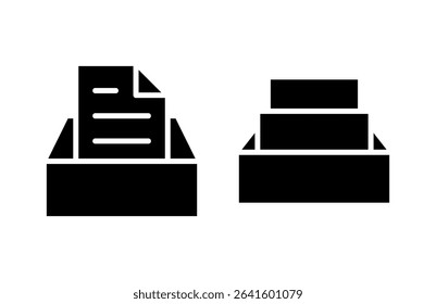 Archive folders icon vector illustration. Document vector icon. Archive storage icon.