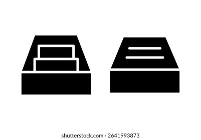 Archive folders icon vector illustration. Document vector icon. Archive storage icon.