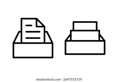 Archive folders icon vector illustration. Document vector icon. Archive storage icon.