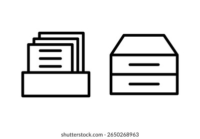 Archive folders icon vector illustration. Document vector icon. Archive storage icon.