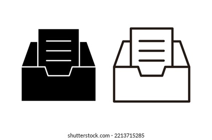 Archive folders icon vector for web and mobile app. Document vector icon. Archive storage icon.