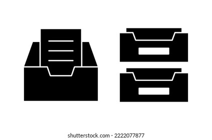 Archivar carpetas vectorial de icono para aplicaciones web y móviles. Icono del vector del documento. Icono de almacenamiento de archivo.