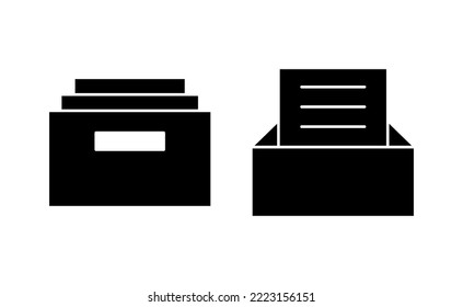 Archive folders icon vector for web and mobile app. Document vector icon. Archive storage icon.